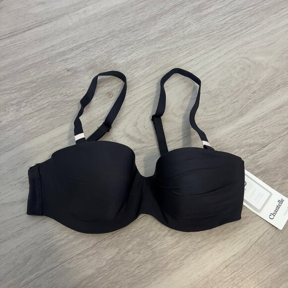 NEW Chantelle Strapless Bra Size 32B Color Black - Picture 1 of 2